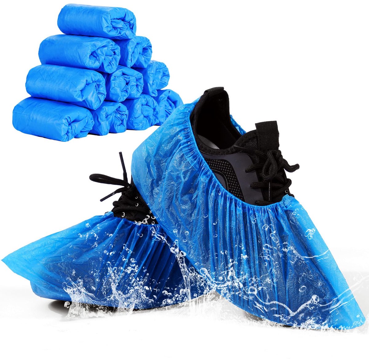 Overschoenen 100 stuks - kunststof - waterdicht - antislip, eenheidsmaat - ShopVlot