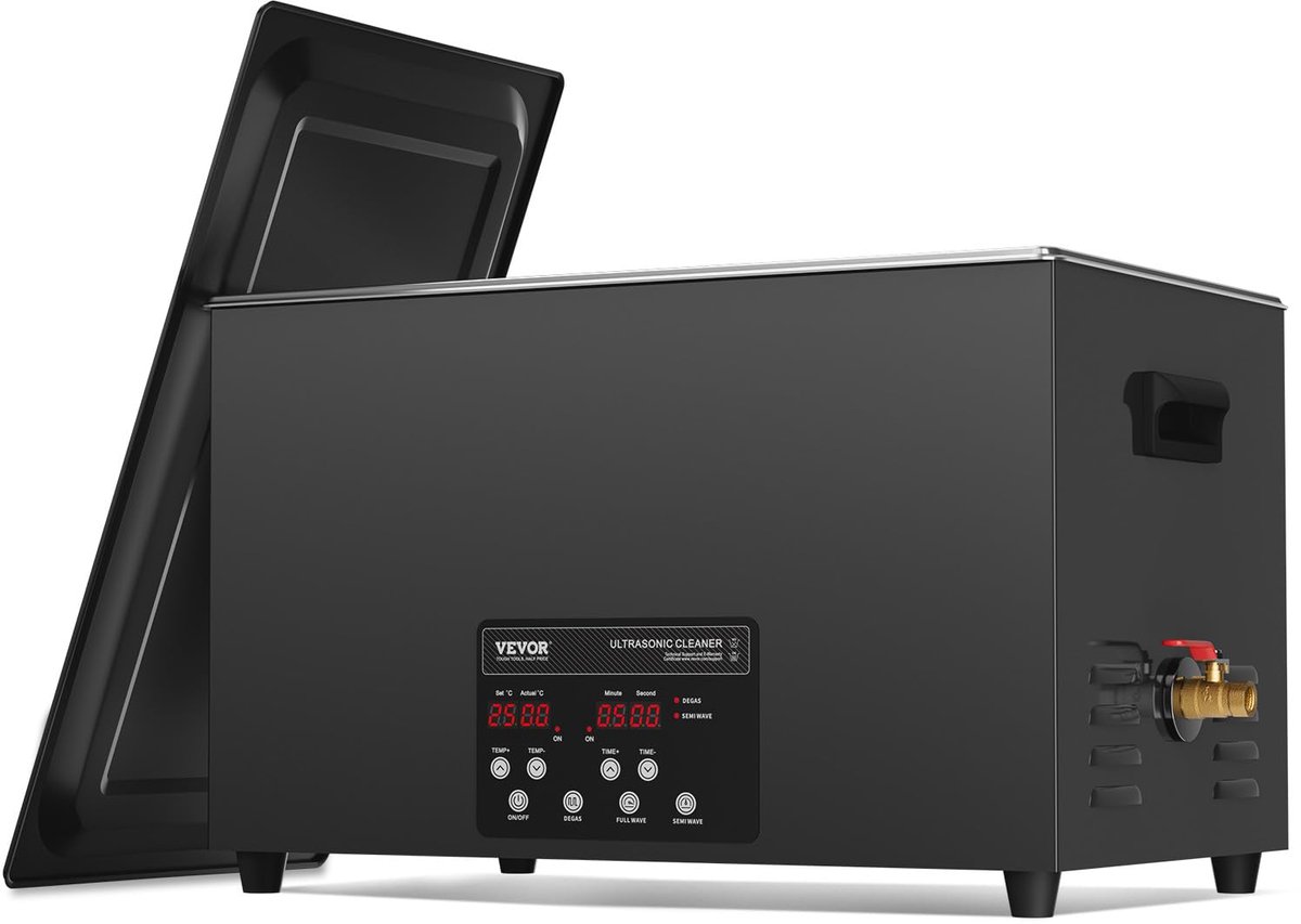 Ultrasone reiniger 30 l - digitale reinigingsmachine - 600 W met delicate modus - ideaal voor sieraden - ShopVlot