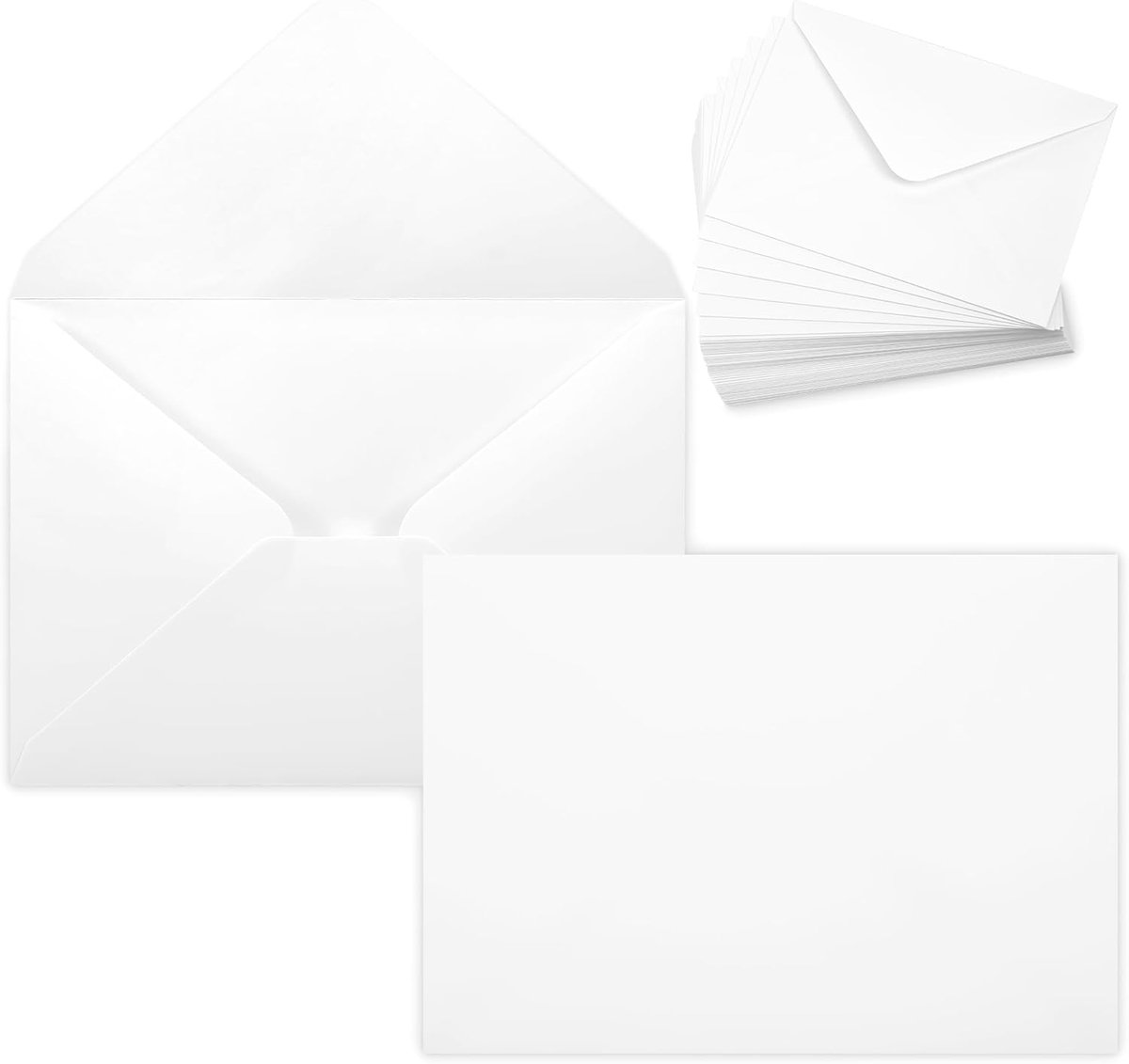 Enveloppen B6 176mm x 125mm - Wit - 120gsm papier - Perfect voor kaarten en uitnodigingen - SnelShoppen