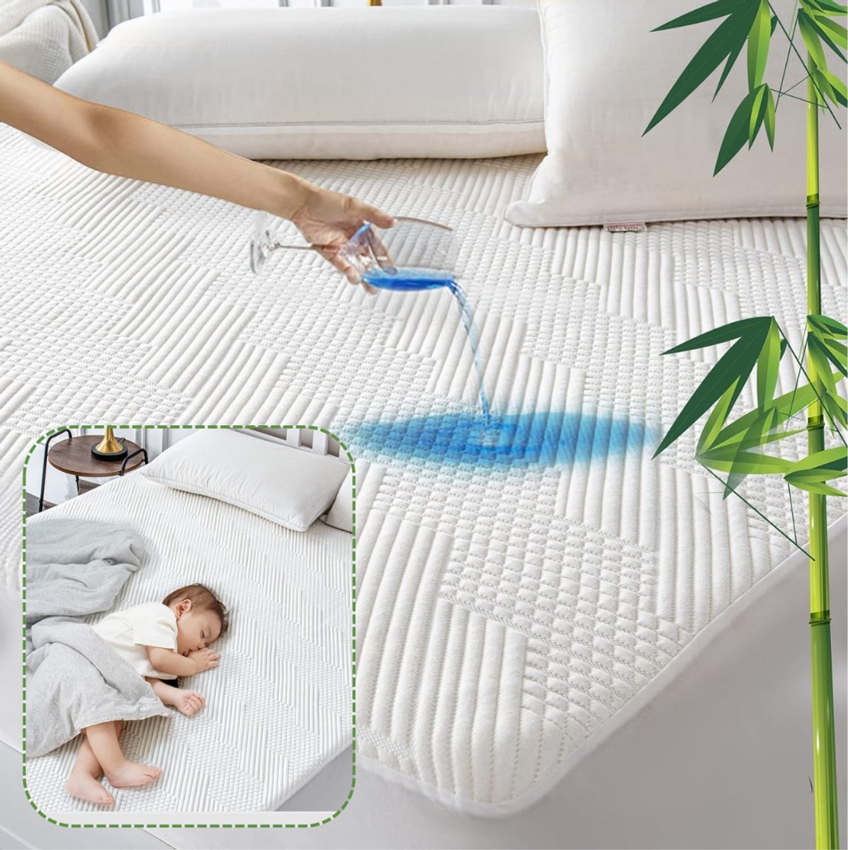 ApexArte® Matras Topper - Comfort Verhoger - Betere Slaap - Wit