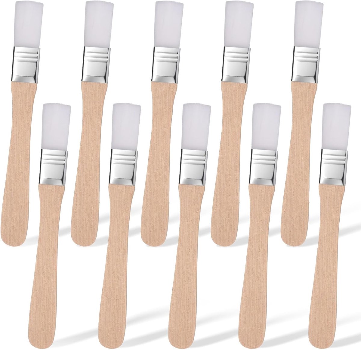 Verfkwasten 12 stuks 1/2 inch - Houten handgreep - Zachte haren - Perfect voor nauwkeurig schilderwerk - SnelShoppen