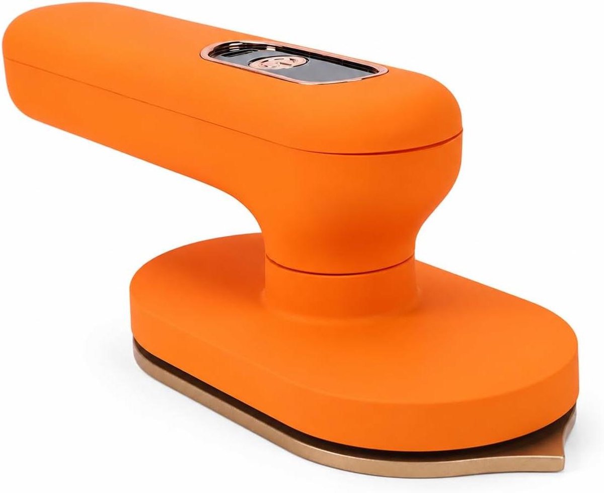 Draadloos Mini Strijkijzer - Reisstrijkijzer Opvouwbaar - Snel Kreukels Verwijderen - Opwarmen in 5 Seconden - 1200 mAh Batterij - Wit