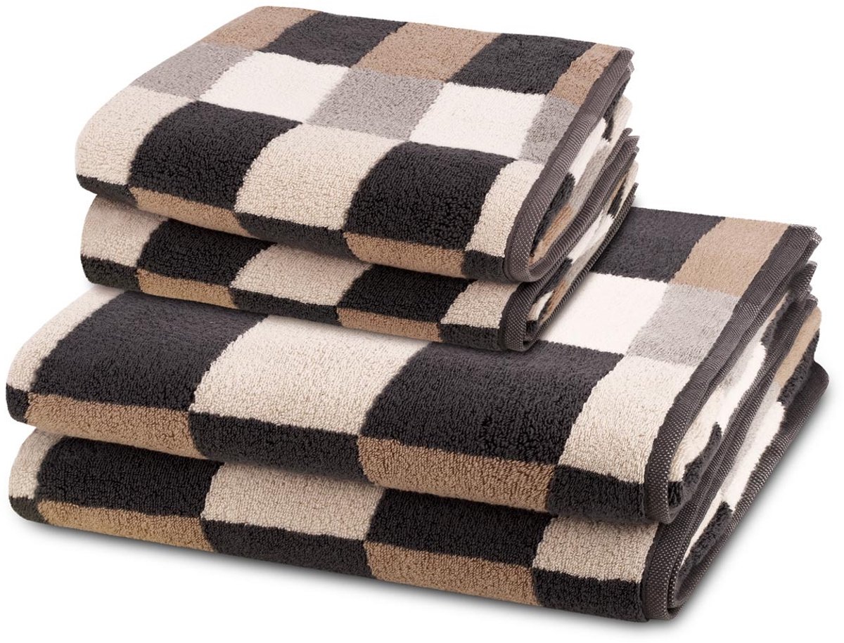 Ross Sonstiges 2 X handdoek 2 X douchehanddoek - in set 4 pack Three Stars