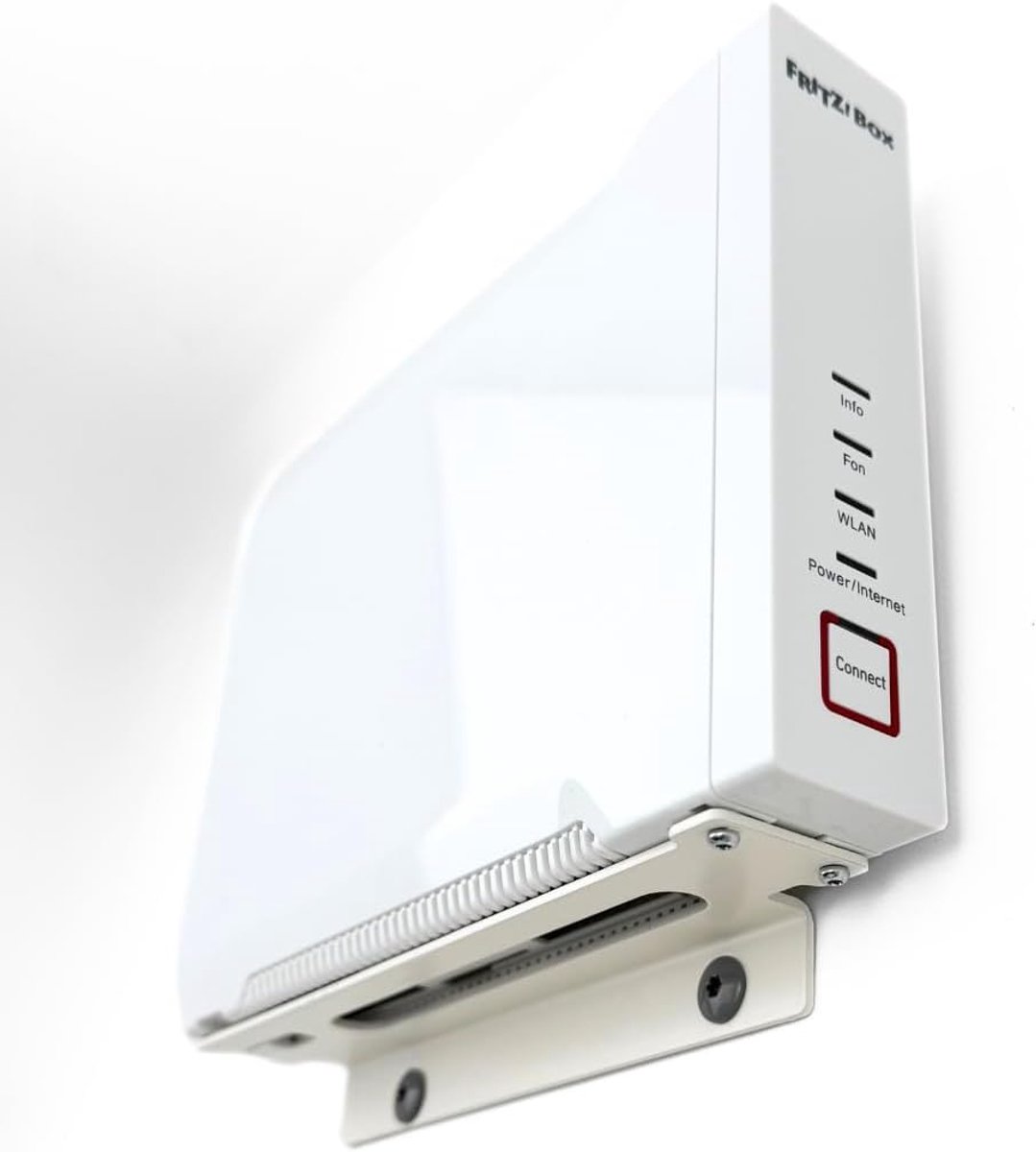 Wall Mount for Fritz!Box 4060 Metal Stable Space Saving Wall Mount Holder for Fritz Router 4060 Metal White Made in - ShopVlot