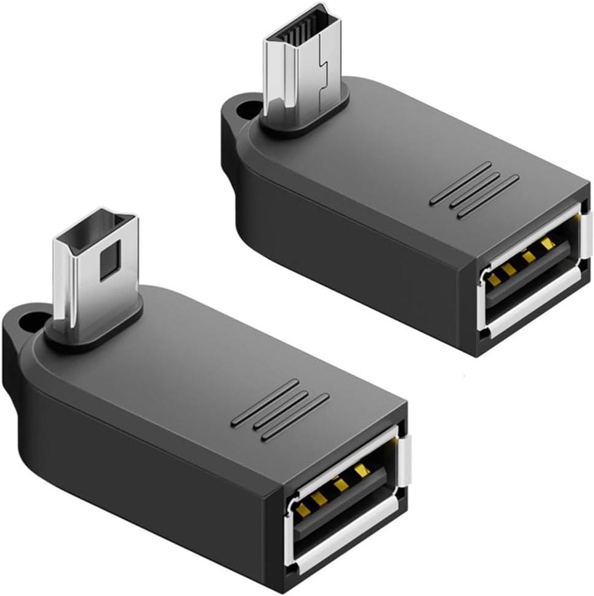 90 graden Mini USB naar USB A OTG-adapter, rechte hoek USB vrouwelijk naar mini USB mannelijk adapter converter voor - ShopVlot