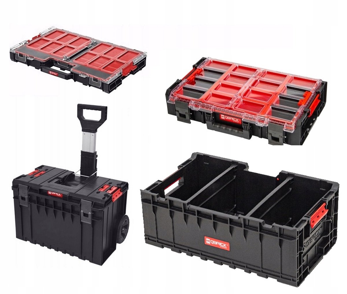 Qbrick System One Cart Set: Mobiele Gereedschapskisten & Organizers