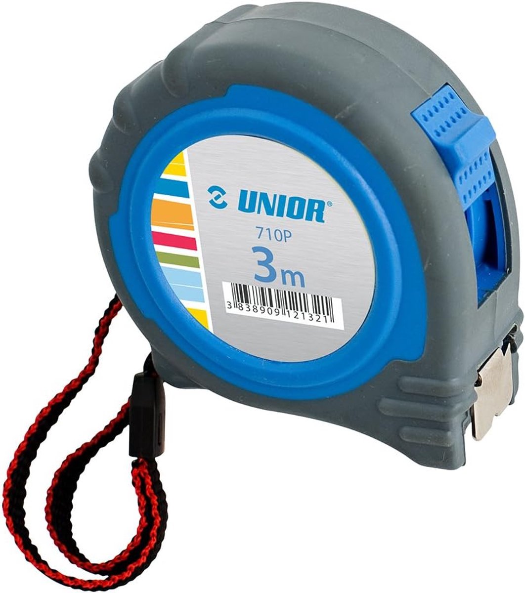 Rolmaat 5 meter - metalen tape - nauwkeurigheidsklasse II - met riemclip - ShopVlot