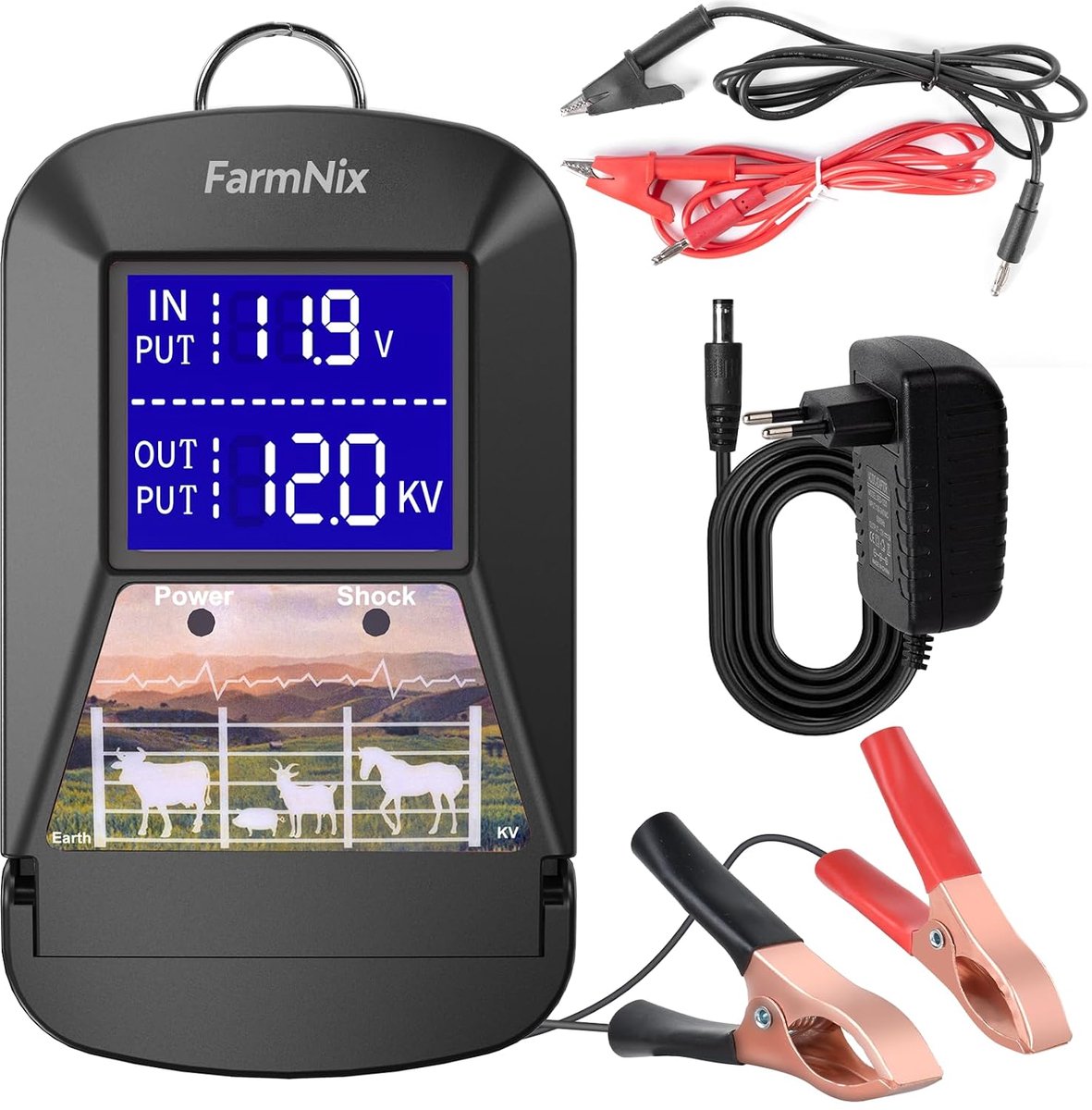 Schrikdraadapparaat 12V 3J - Elektrische Afrastering - LED-indicator - Veiligheid voor alle dieren - ShopVlot