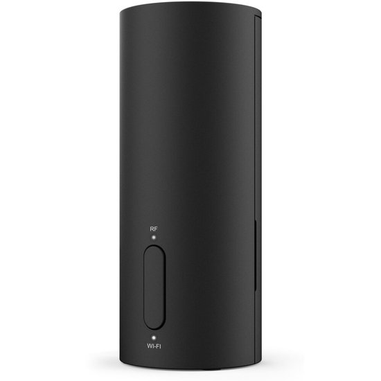 Zwarte Bresser gateway met "RF" en "WI-FI" indicatielampjes.