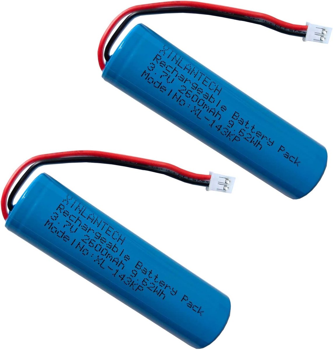 Oplaadbare lithium-ion batterij 2600mAh - 3.7V - met JST PH2.0/2p connector - ideaal voor DIY elektronica - ShopVlot