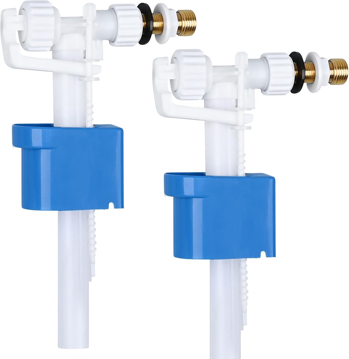 Spoelbak vulventiel, universeel vulventiel voor spoelbak G3/8" en G1/2" messing, aansluiting spoelbak, reserveonderdelen voor kunststof en keramiek, vlotterventiel, spoelbak met zijdelingse ingang
