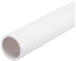 Ronde stijve pvc-slang, 21,4 mm ID, 25 mm OD 8 inch lengte, wit, hoge bestendigheid, voor waterslangen, handwerk, kabelmantel