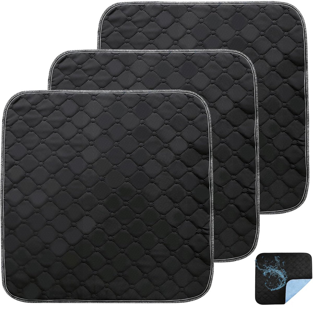 Incontinentie-onderlegger 50 x 50 cm - wasbaar en waterdicht - herbruikbaar - ideaal voor bed en rolstoel - SnelShoppen
