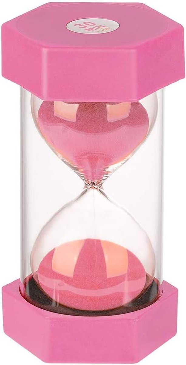 Kinderklok, Decoratieve Zandloper, Timer Kan Worden Gebruikt in Klaslokalen, Keukens, Huizen, Kantoren en Ook Als Decoratieve Timer Klok (30 Minuten, Poeder)