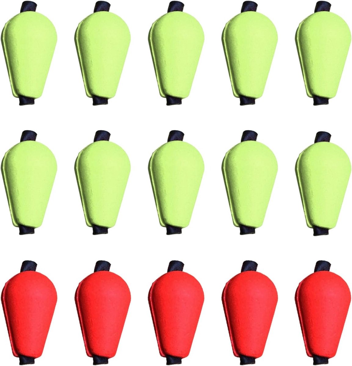 15 stuks boeien voor vliegenvissen, valzwemmer, aanvalmelding voor vliegvissen, visboeien, beetverklikker, snelzwemmer, visaccessoires