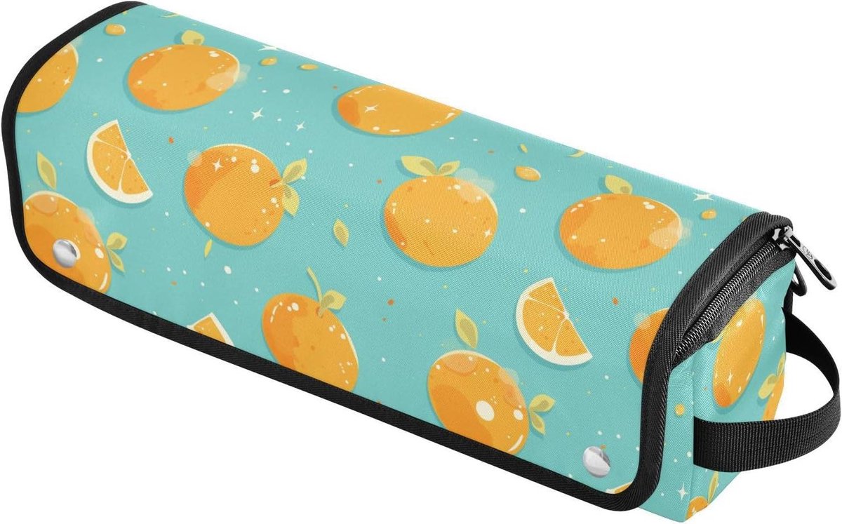 Reistas Haargereedschap - Styling Tool Organizer - Veilig Opbergen - Hittebestendige Mat - 37 cm - Geel