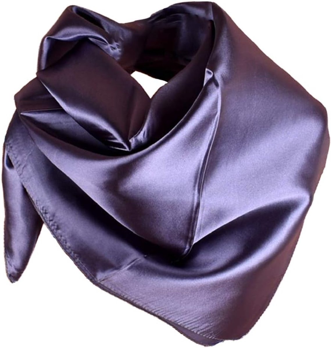Hoofddoek voor dames, 1 stuk, effen satijn, islamitisch hoofddeksel, gezichtssjaal, tulband, 90 x 90 cm