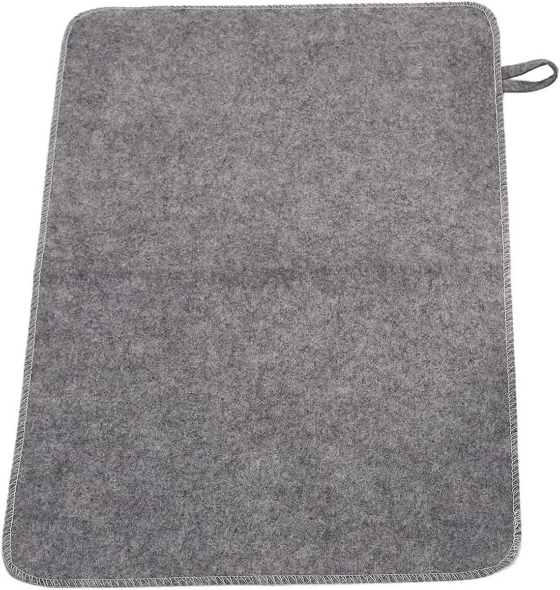 Saunamat, Waterabsorptie Warmte Isolatiemat met Hangring voor Sauna Badhuis Doucheruimte Fijne Steken Sauna Accessoires Douche Viltmat