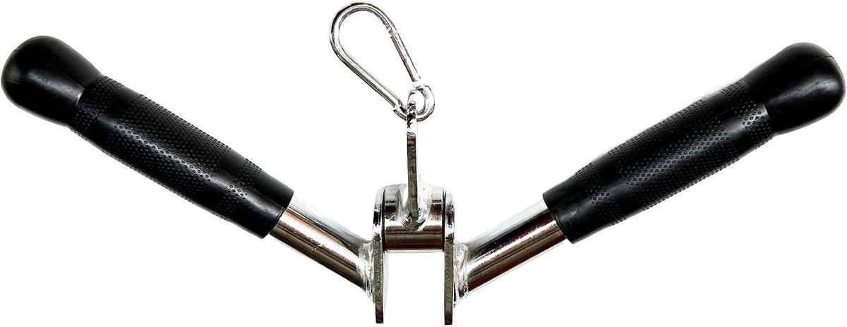 Qibylift V-vormige Bar Press Down Bar Kabelbevestigingen Multi Gym Attachment Pro Tricep V-Bar met stalen handgrepen