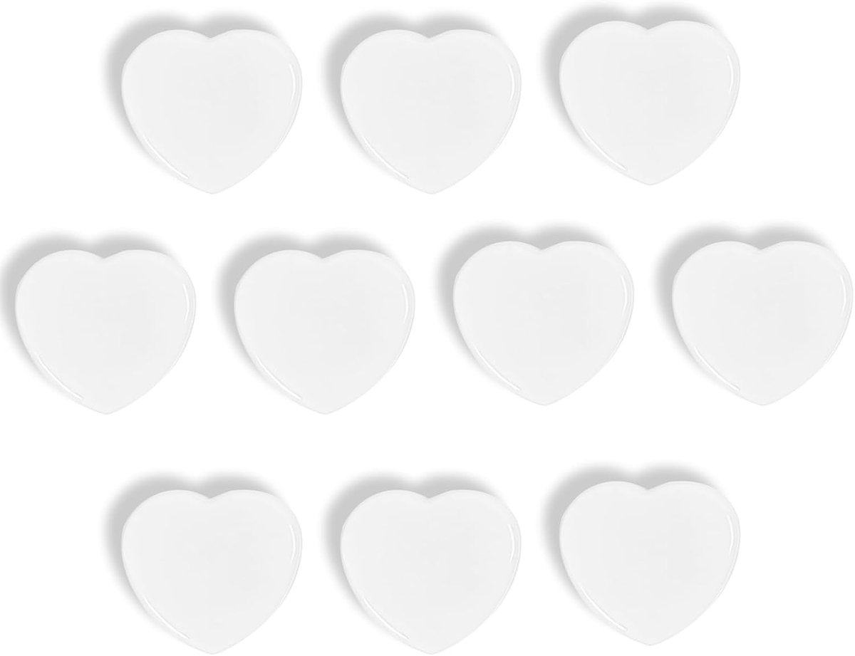 Magneten, 10 Stuks Magneten voor Magnetisch Bord, Sterke Hart Magneten voor Whiteboard, Koelkast Magnet Kleine Mini Magneetjes voor Schoolbord Prikbord Magnetwand Decoratie Magneet, Wit