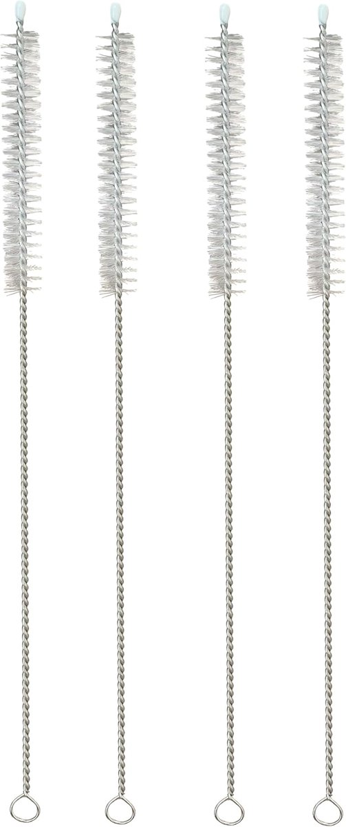 Schoonmaakborstel 27 cm Set van 4 - Pijp Borstel Reiniging | Dieptereiniging, herbruikbaar
