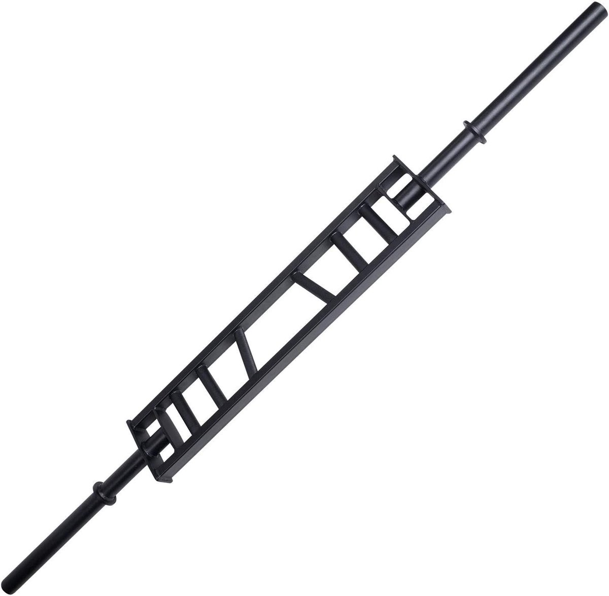Olympische Multi-Grip Halterstang - 45 lbs - Zwart - Drie Neutrale Handgrepen - Optimaliseer je training - SnelShoppen