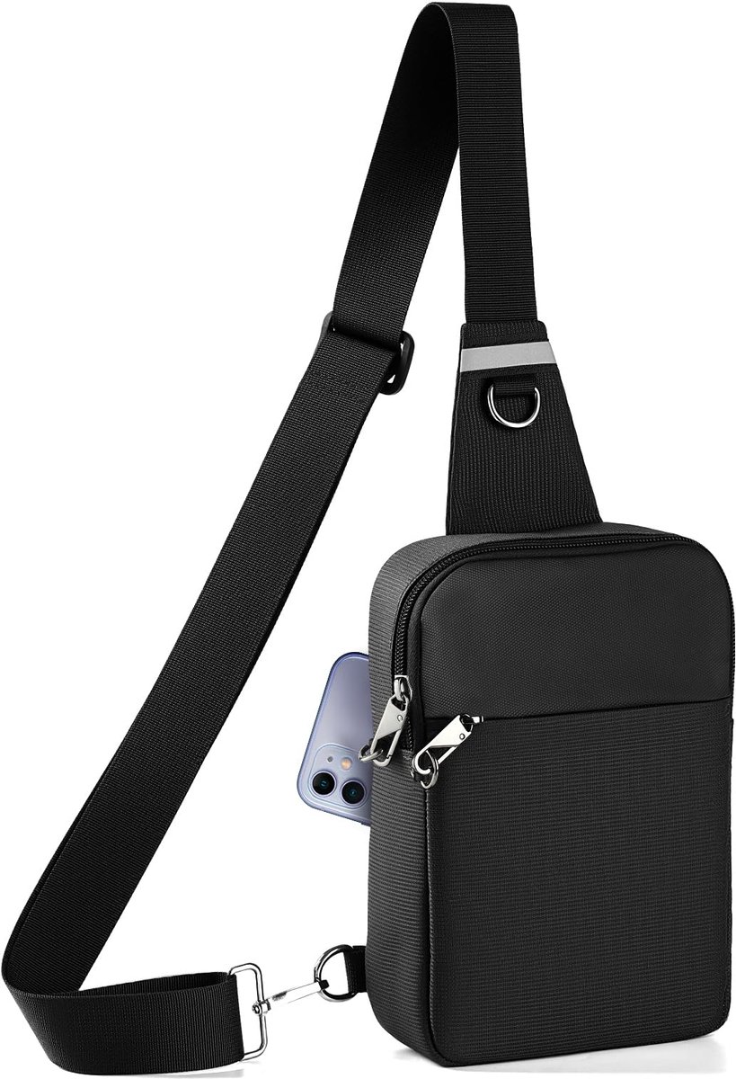 Anti-diefstal slingbag - waterdichte RFID-schoudertas - veiligheidsritssluiting - ideaal voor reizen - SnelShoppen