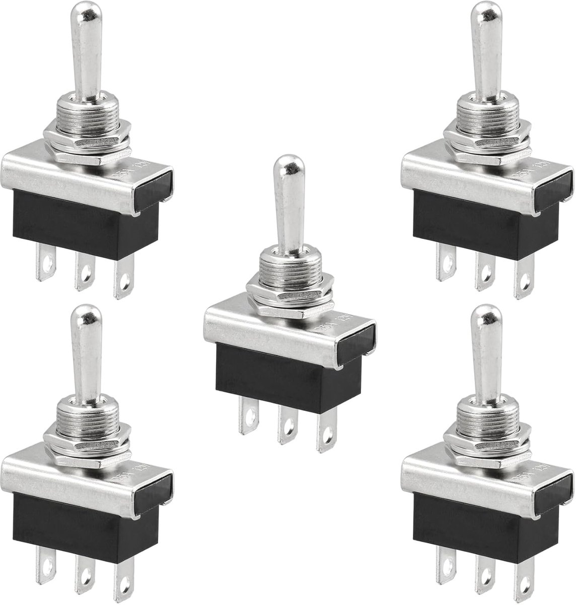 Metalen tuimelschakelaar KN3D-103 12V 25A SPDT aan/uit 3 standen 3-polige dashboardverlichting (5)