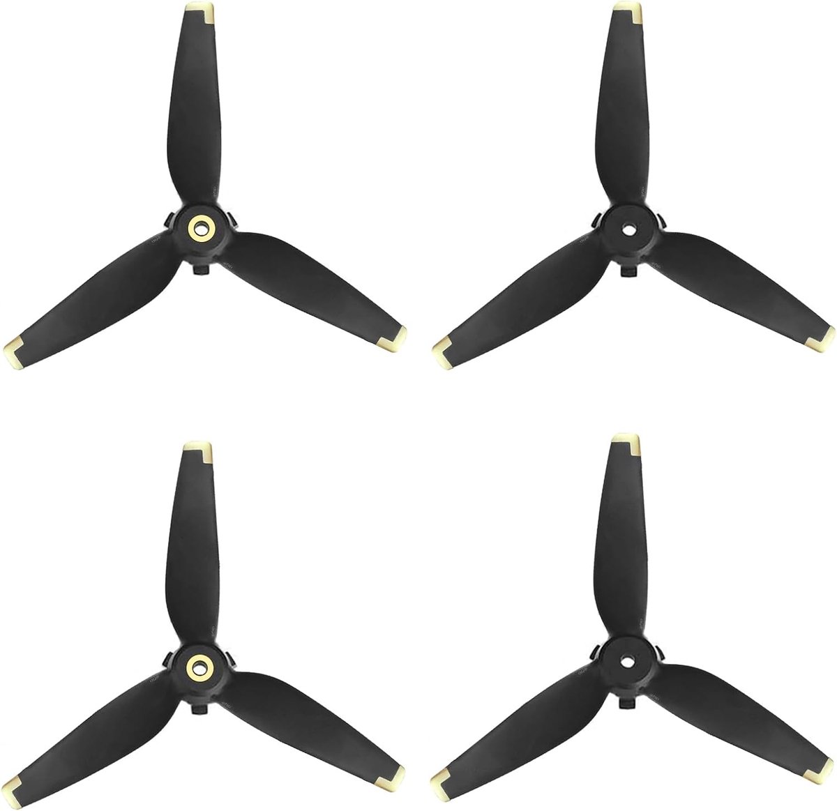 4 stuks FPV propeller, Silent Flight opvouwbare DJI drone FPV 5328S propeller accessoires voor drone, low noise & quick-release propeller (goud)