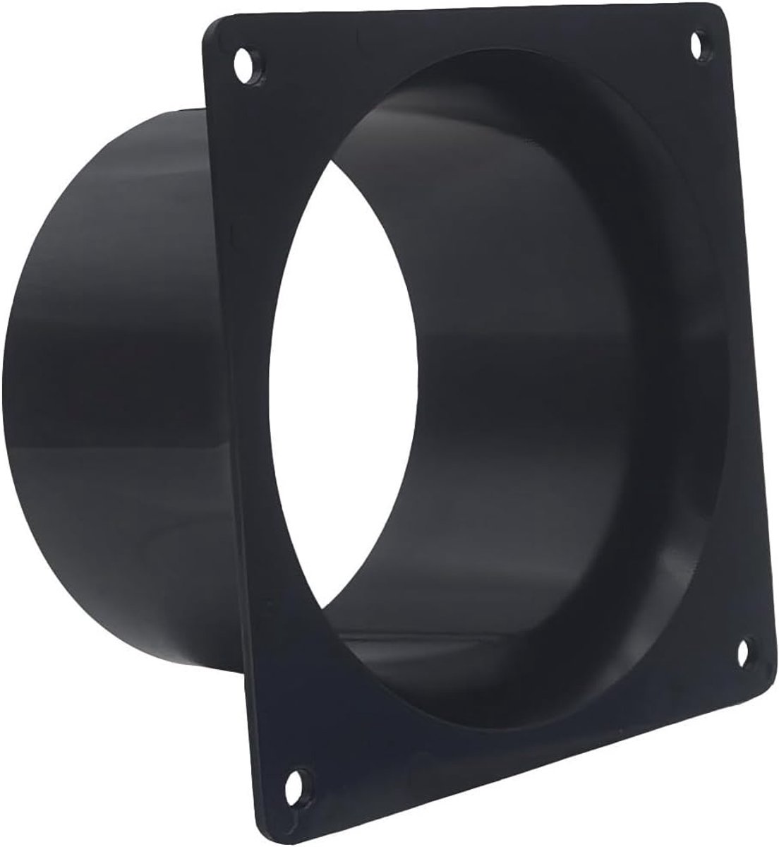 Muurflens voor ventilatiesysteemmontage Rond pijp PVC Verbinder Muurflens Verbinder voor ventilatiebuis (Zwart 100mm)