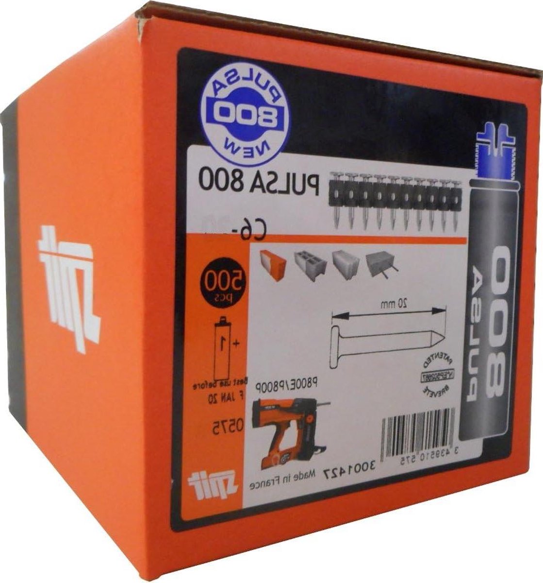Bevestigingsnagels - Metaalnagels - Beton Verankeren - Gas Cartridge - 6x35 mm - Metaal