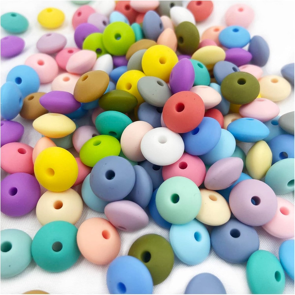 Kralen 12mm 100pc Silicone Saucer Kralen Leverancier DIY Ketting Armband