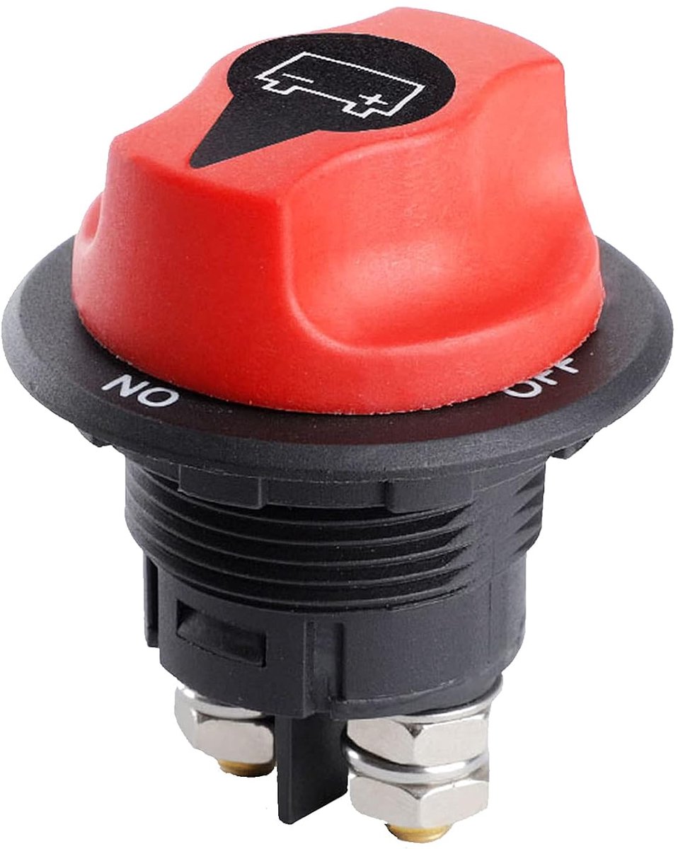 accu-scheidingsschakelaar, 12 V/24 V, 100 A aan/uit accu-scheidingsschakelaar, schakelaar, hoofdschakelaar, waterdicht, voor boot, motorfiets, jacht, auto, bus, RV UTV-voertuig