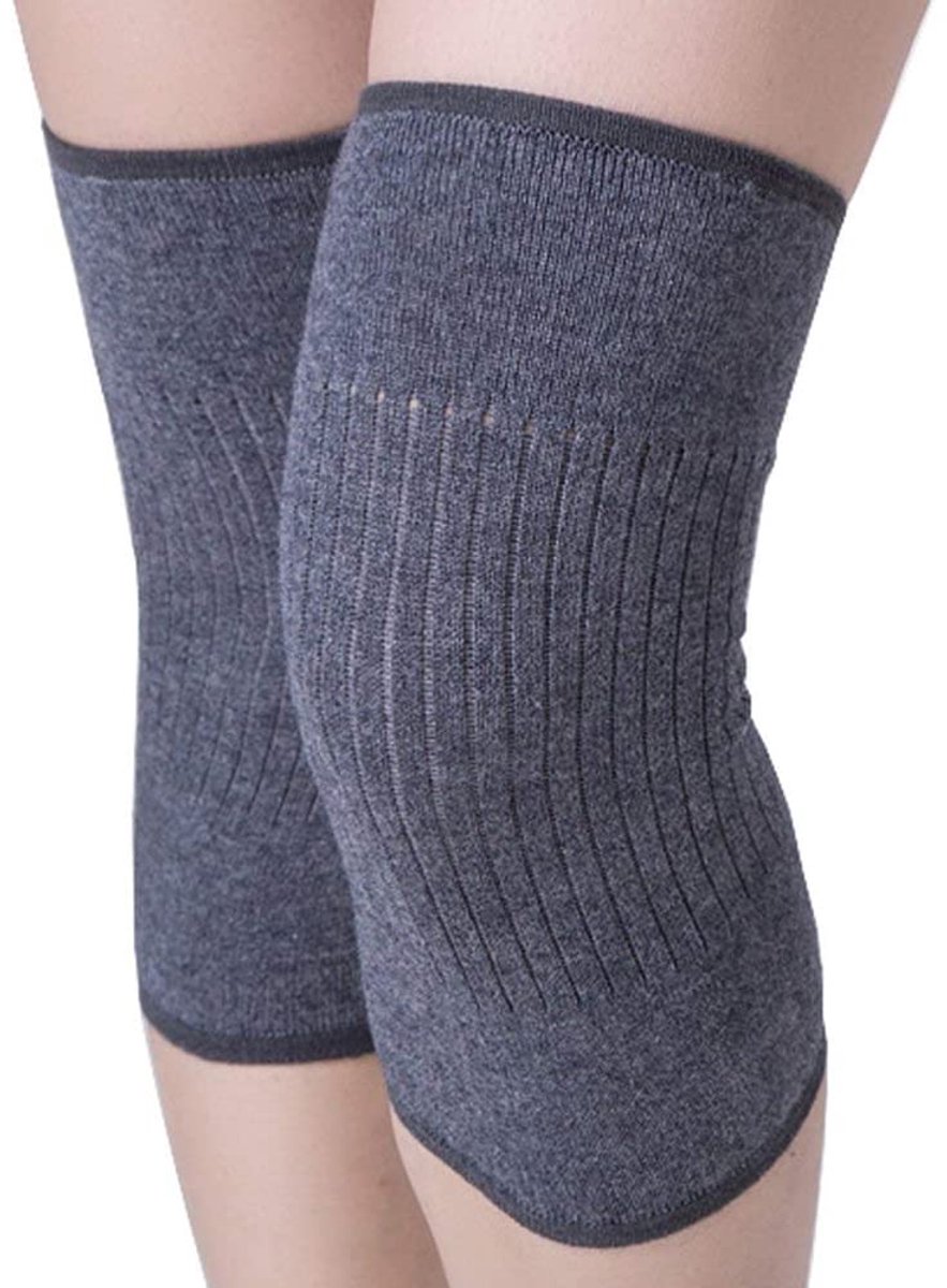 1 paar unisex winter kasjmier kniewarmer rekbare gebreide kniebrace Artritis kniewikkelpad ondersteuningsband Koude kniemouw voor vrouwen mannen yoga dansen en andere sporten, artritis knie