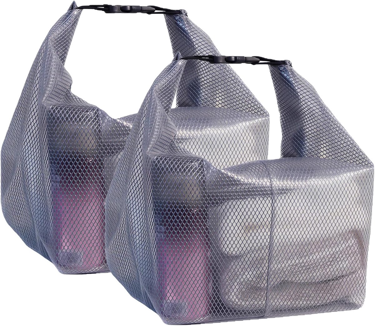 2 stuks waterdichte toilettas, grote toilettas met draaggreep, douchetas voor waszak, reizen, camping, dames en heren