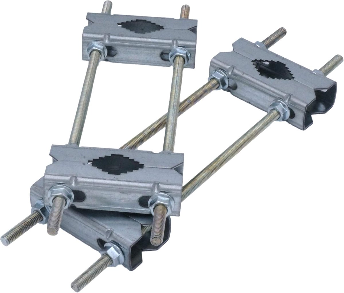 slangklemmen voor HQ stalen mast, 30 cm, houder voor buis of mast tot 64 mm, verzinkt staal, voor satelliet- en DVB-T2-antenne, LTE-antenne, parasol, weerstation