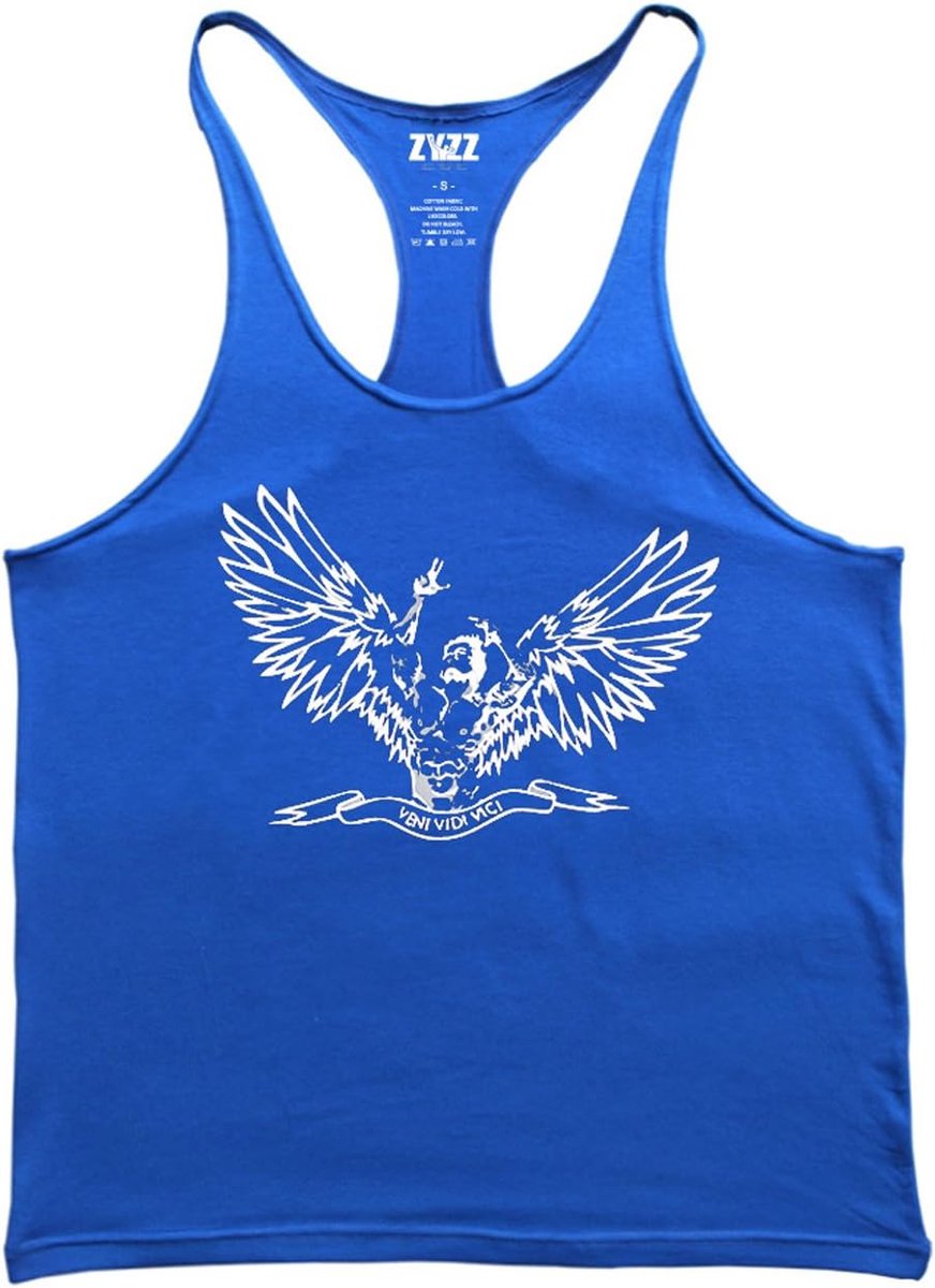 Sporttanktop mannen - stretchy katoen - bodybuilding stijl - ideaal voor training - SnelShoppen