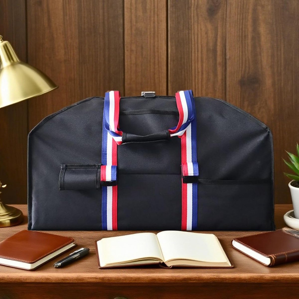 Houtdrager - Houtzak - Brandhout Vervoeren - Waterafstotend Oxford - 60x30x25 cm - Zwart
