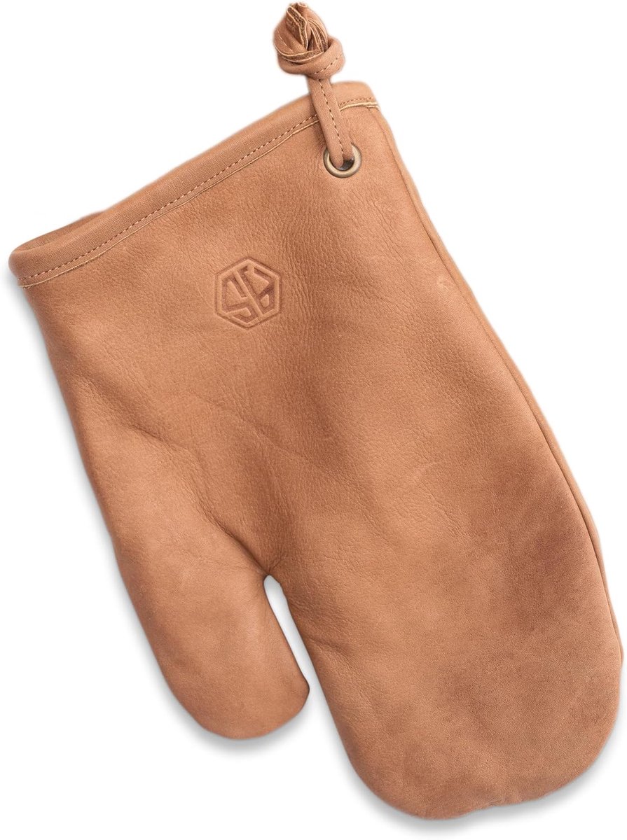 Barbecue Handschoenen Leren - Gevoerde Thermolaag - Warmtebestendig - Perfect voor BBQ en Keuken - SnelShoppen
