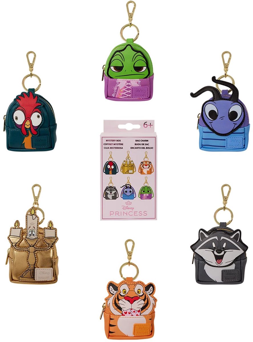 Disney Princess by Loungefly Sidekicks Bag Charm Mystery Box Mini