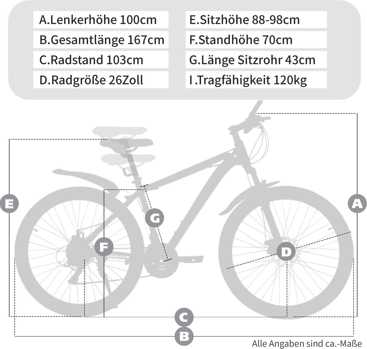 Mountainbike – 26 Inch Hardtail – 21 Versnellingen – Staal – Wit – Voor Dagelijks Gebruik En Offroad Ritten – Met Voorvorkvering En Schijfremmen