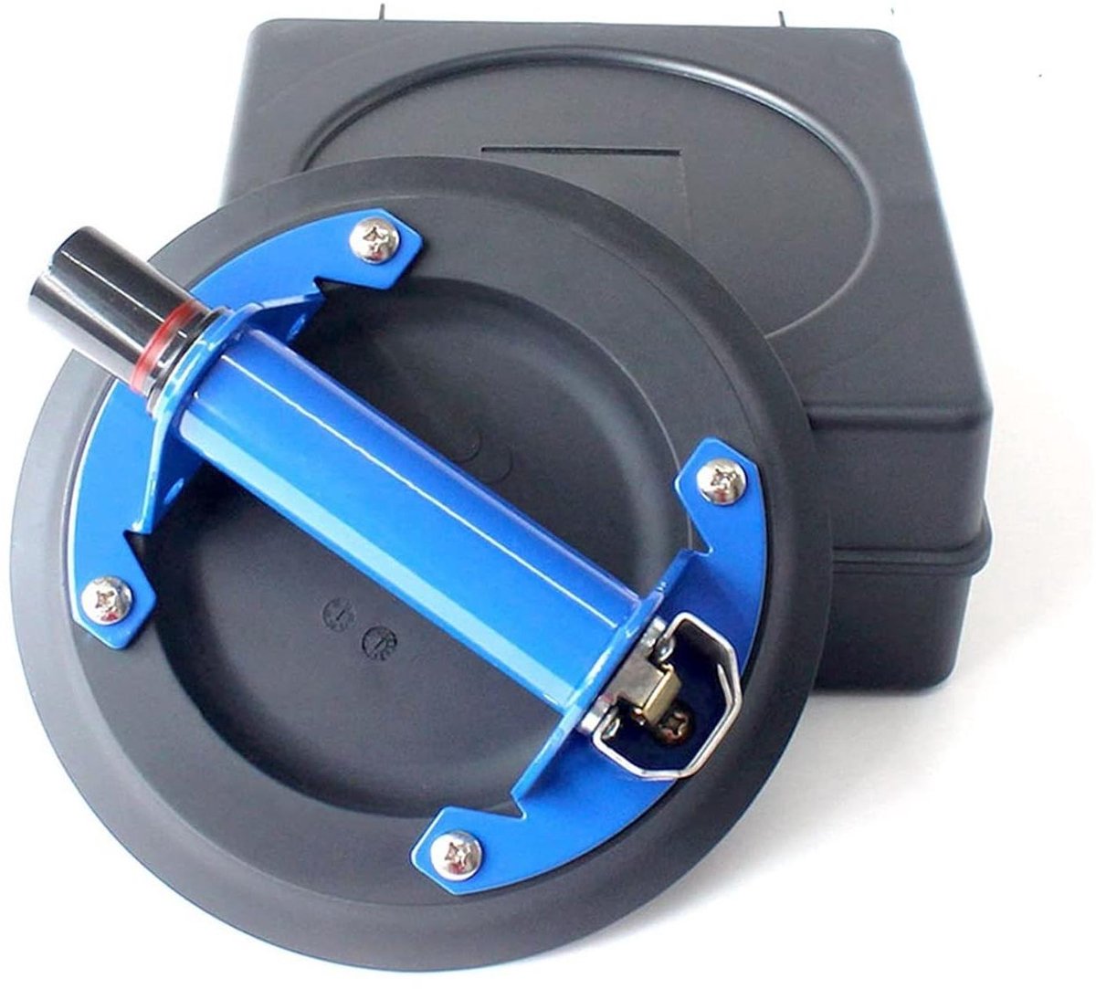 Vacuümzuignap - Glaslifter Zuignap lifter - Platen Verplaatsen - Rode Waarschuwingsindicator - 204 mm - Zilver