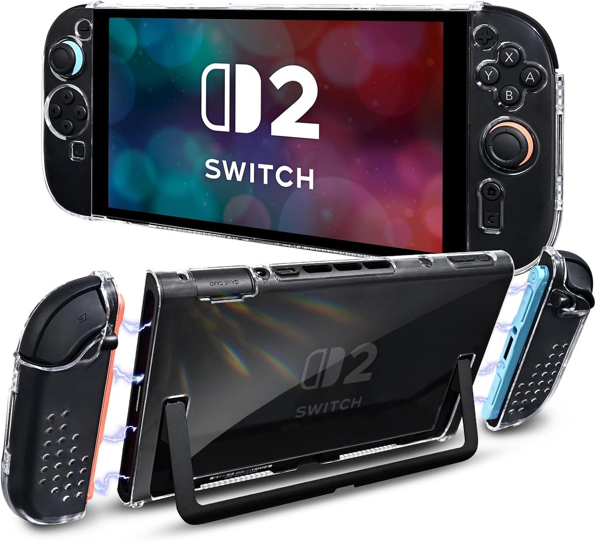 Switch 2 beschermhoes - transparant hard PC - schokbestendig en krasvrij - optimale bescherming - SnelShoppen