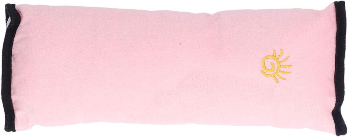 Autostoel Schouderkussen - Gordelkussen Kinderen - Comfortabel Reizen - Zachte Bescherming - 28 x 10 x 5 cm - Roze