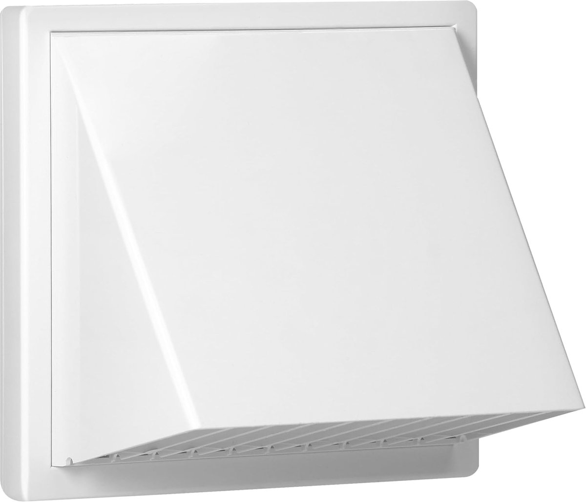 SnelShoppen - Ventilatie Rooster met Kap voor Mechanische Ventilatie - ABS Materiaal voor Buiten - Ø80-150mm - Energiebesparend en Trekvrij - Wit