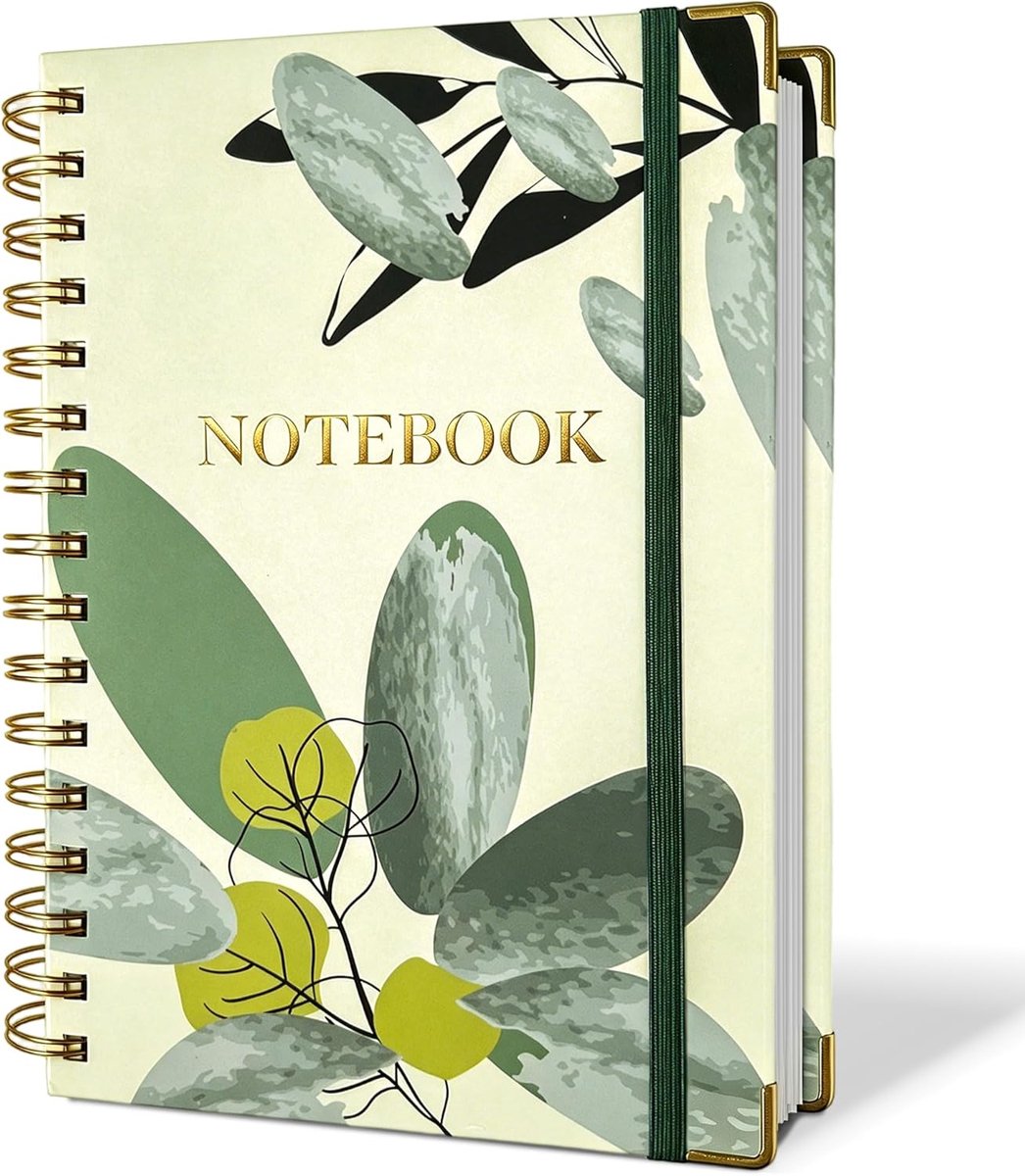 Notitieboek A5 Dotted - PVC hardcover - 300 pagina's - ideaal voor school en werk - SnelShoppen