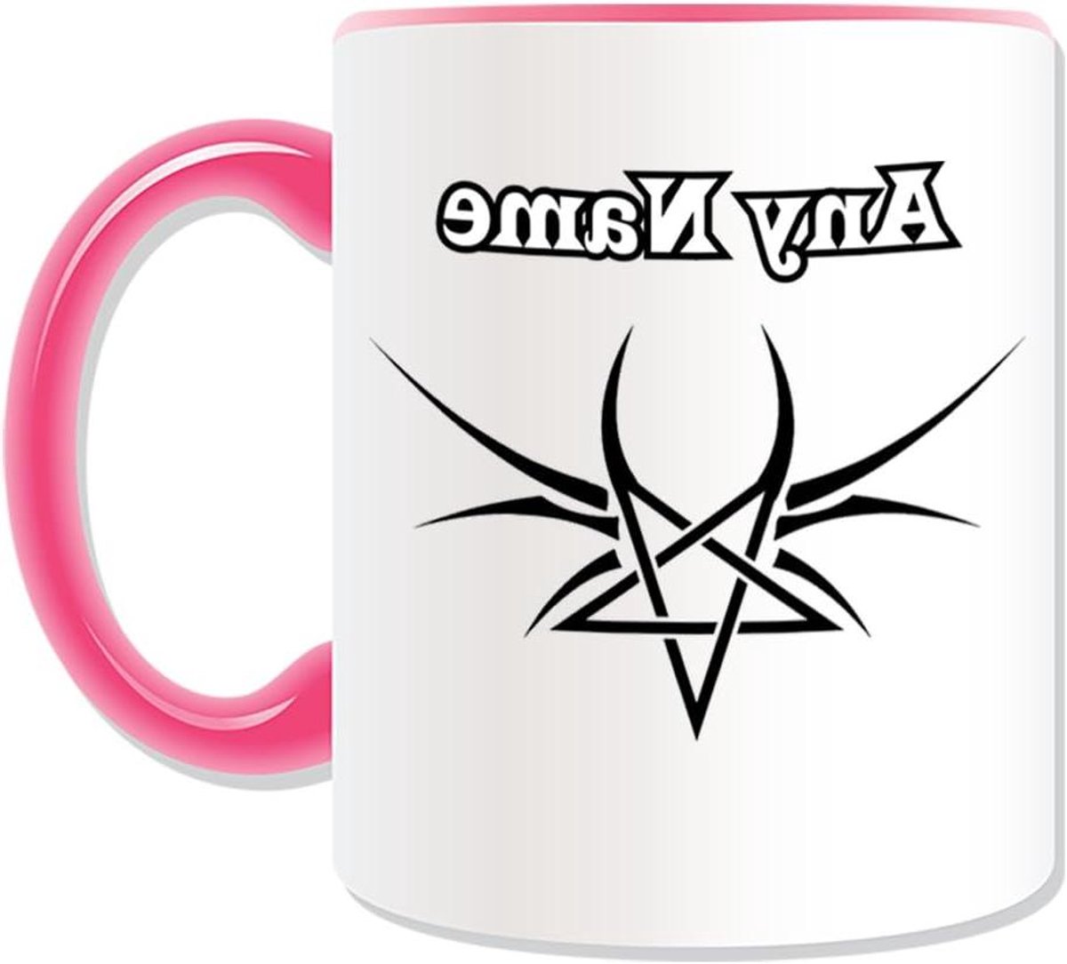 Gepersonaliseerde Mok - Unieke Mok Cadeau Mok - Cadeau Geven - Eigen Tekst Mogelijk - 312 ml - Roze