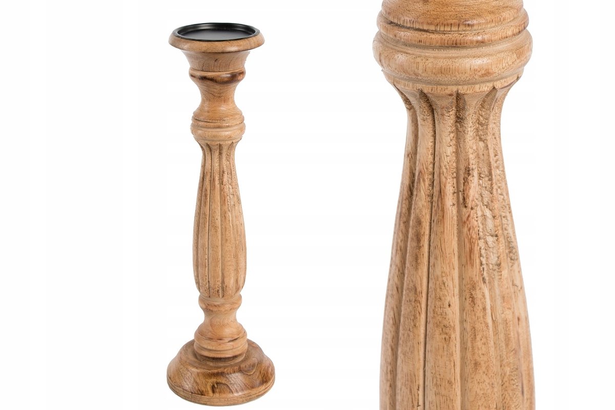 Decoratieve Houten Kandelaar 40 cm