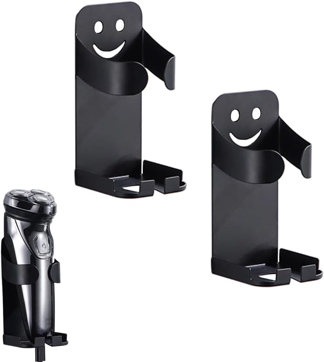 Sponshouder set van 2 - Zelfklevende keukenhouder - Waterproof en multifunctioneel - Ideaal voor de spoelbak - ShopVlot
