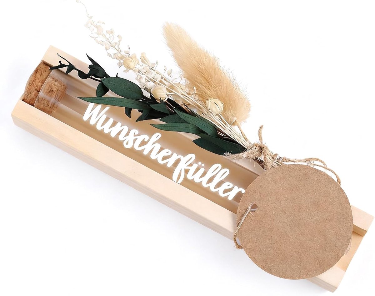 Geldcadeau voor verjaardag - originele geschenkverpakking - met gedroogd boeket - perfect voor vrienden - ShopVlot